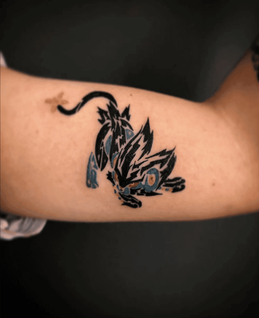 Luxray Sinnoh Pokémon Tattoo