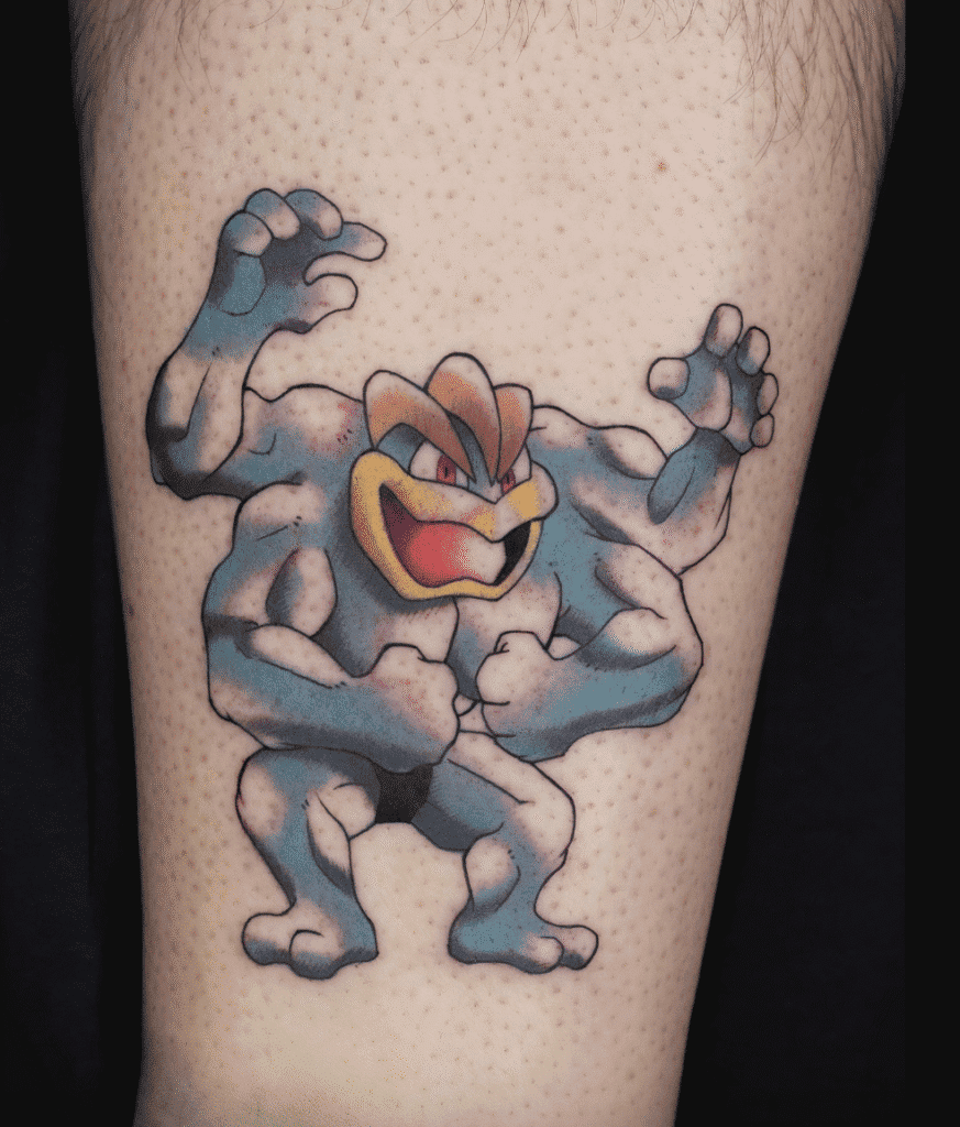 Machamp Classic Johto Pokémon Tattoo