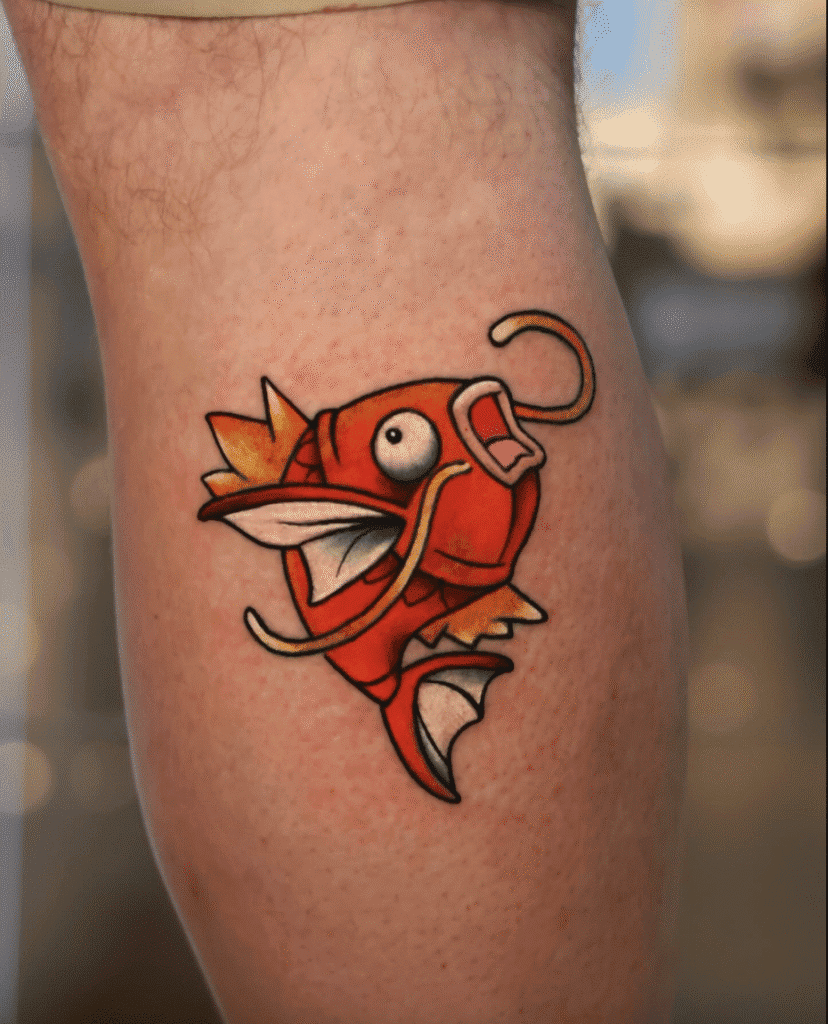 Magikarp Splash Johto Pokémon Tattoo