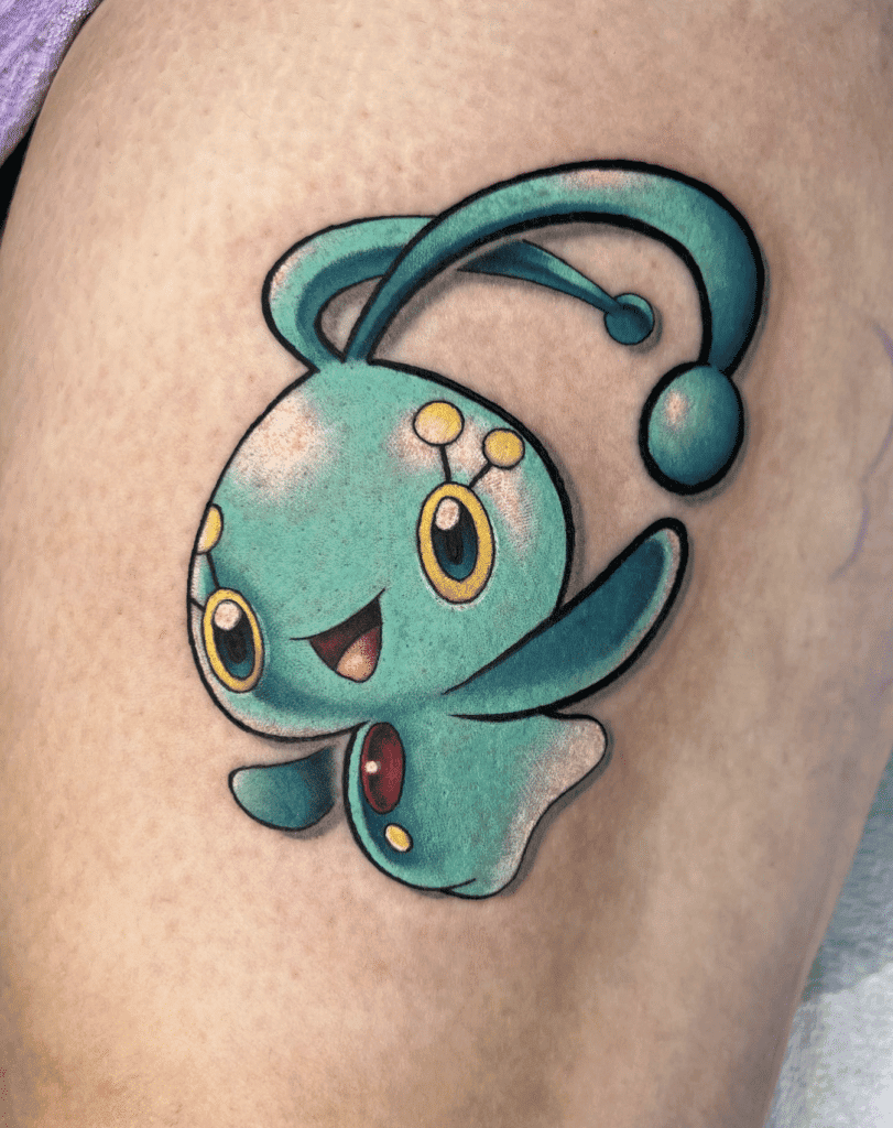 Manaphy Happy Sinnoh Pokémon Tattoo