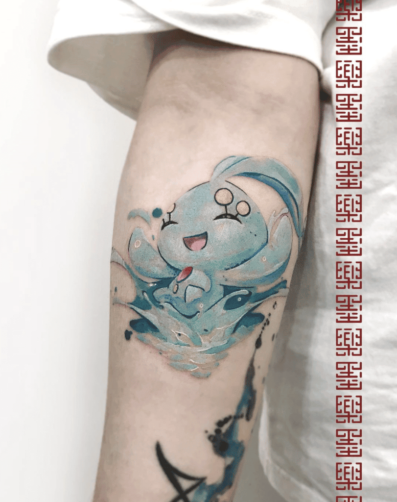 Manaphy Play Sinnoh Pokémon Tattoo