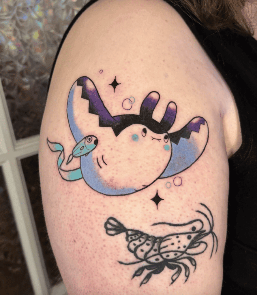 Mantine Cute Johto Pokémon Tattoo