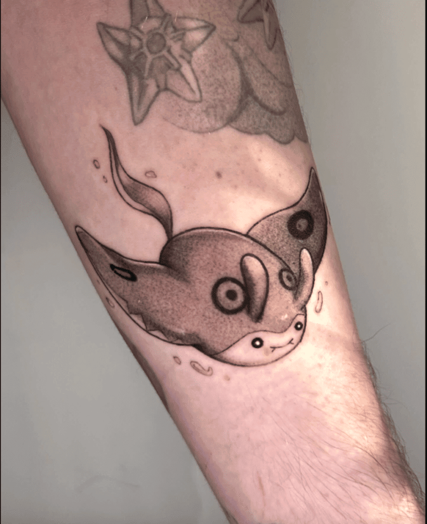 Mantine Johto Pokémon Tattoo