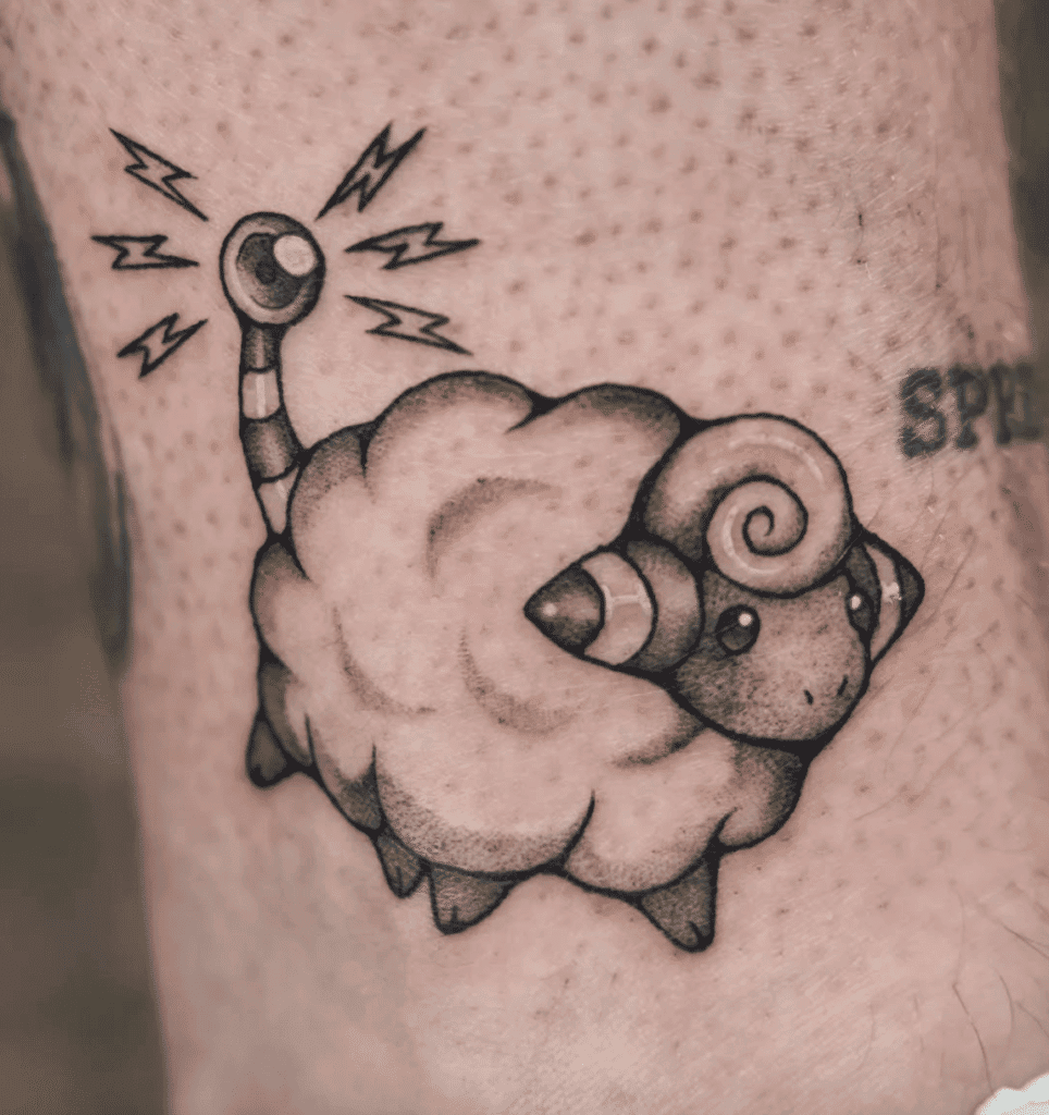 Mareep Johto Pokémon Tattoo