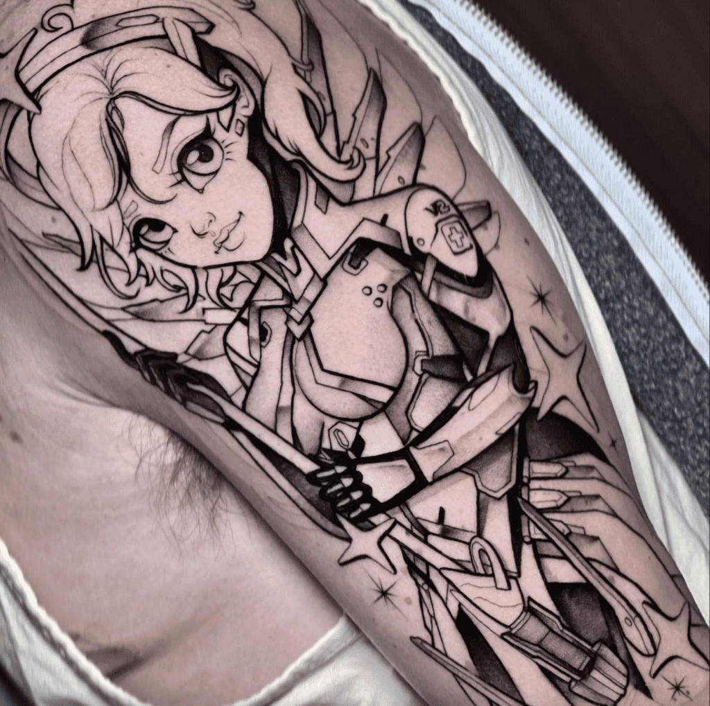 Mercy Cute Overwatch Tattoo