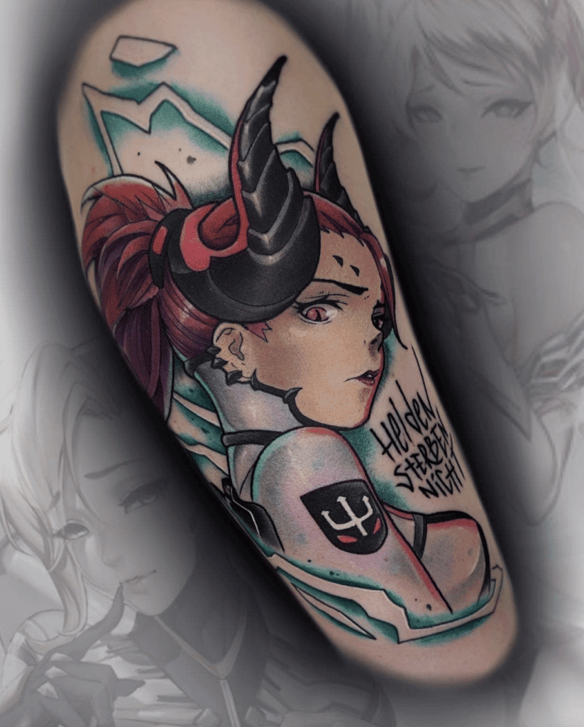 Mercy Devil Overwatch Tattoo