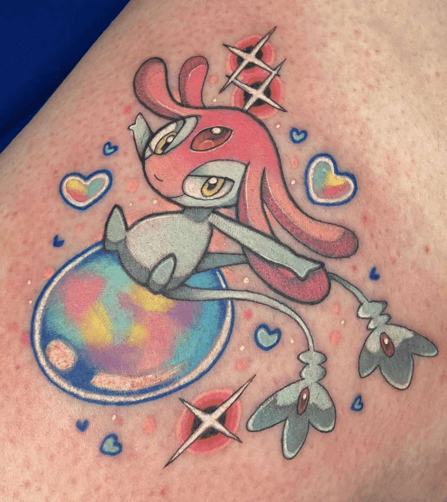 Mesprit Bubble Sinnoh Pokémon Tattoo