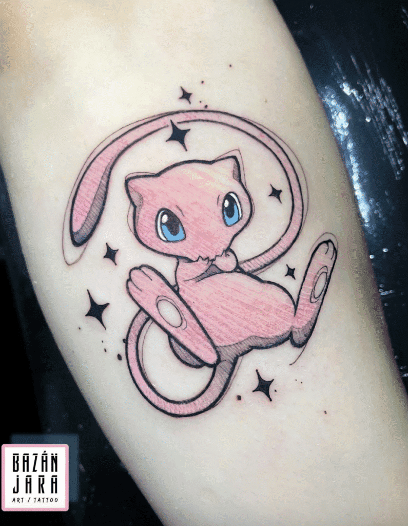 Mew Johto Pokémon Tattoo