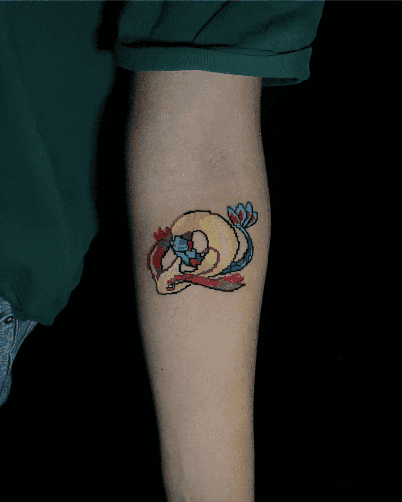 Milotic Sprite Hoenn Pokémon Tattoo