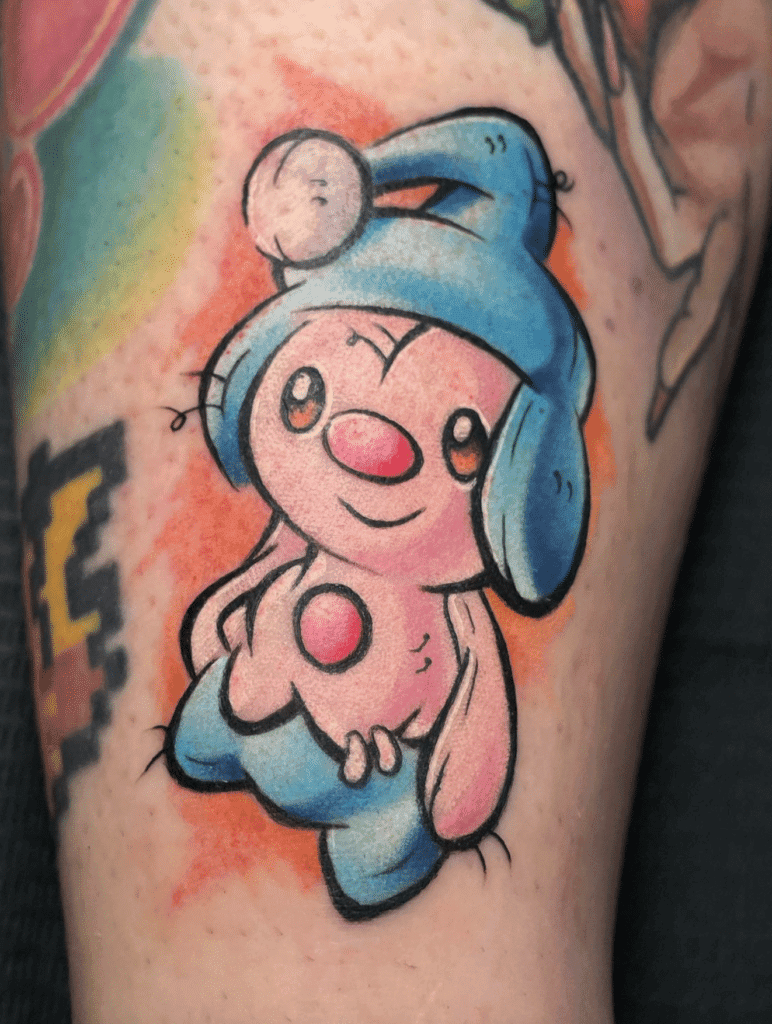 Mime Jr. Plushie Sinnoh Pokémon Tattoo