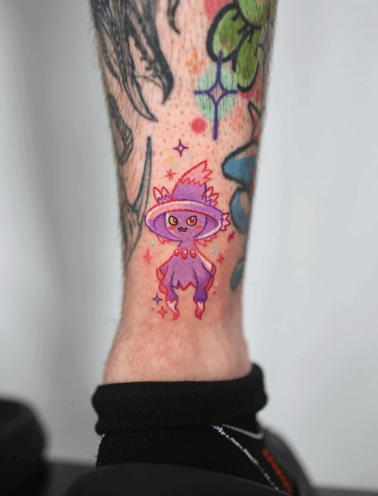 Mismagius Cute Sinnoh Pokémon Tattoo