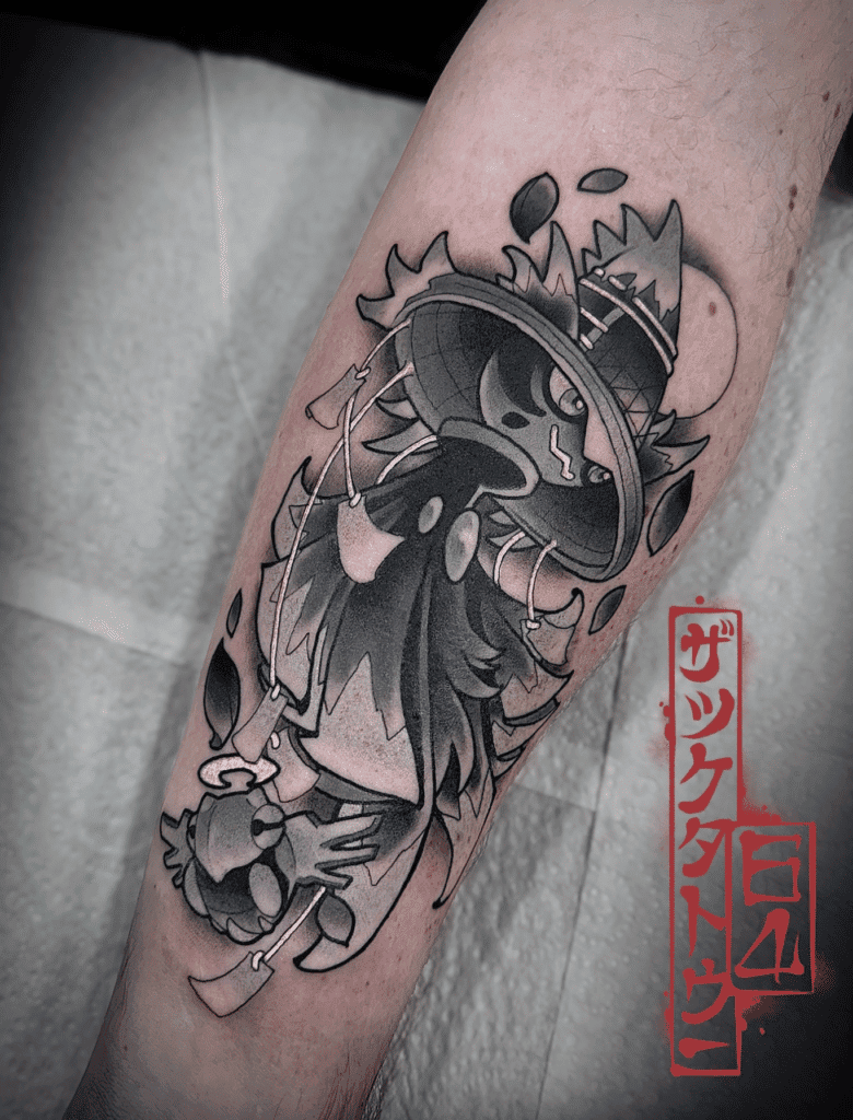 Mismagius Sinnoh Pokémon Tattoo