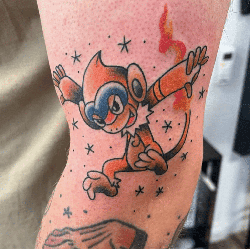 Monferno Sinnoh Pokémon Tattoo