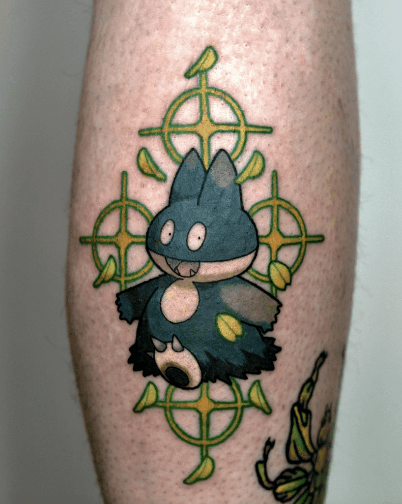 Munchlax Sinnoh Pokémon Tattoo