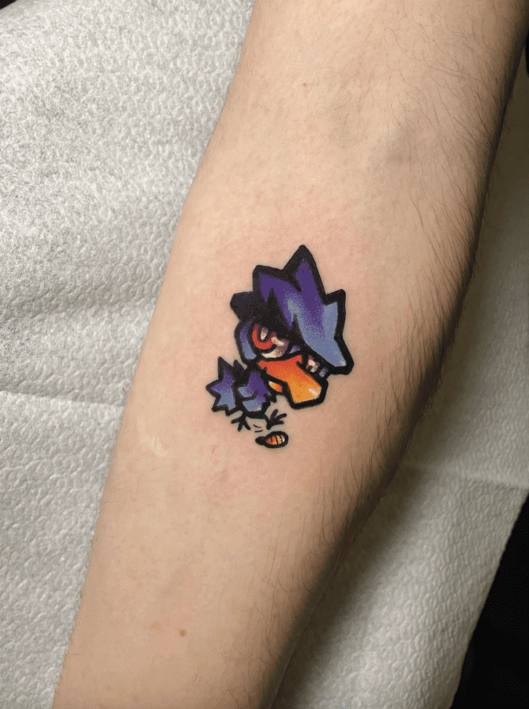 Murkrow Johto Pokémon Tattoo