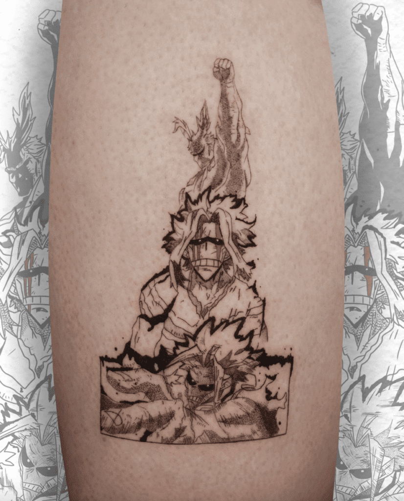 My Hero All Might Academia Anime Tattoo