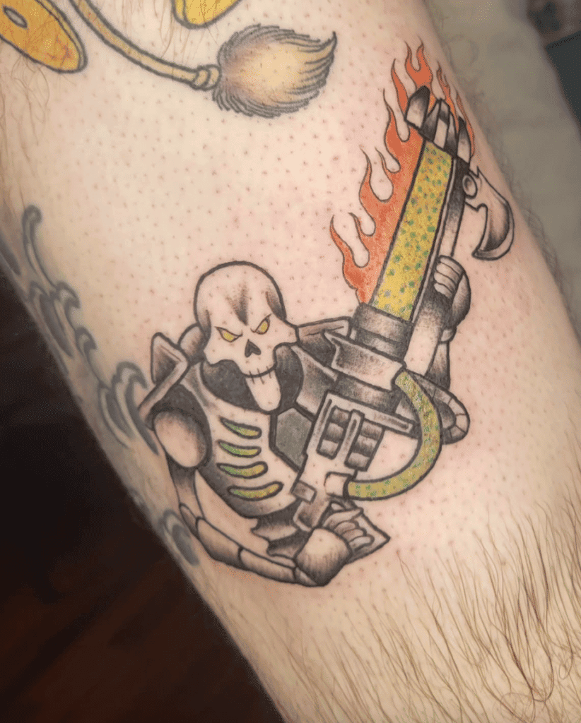 Necron Blade Warhammer 40k Tattoo