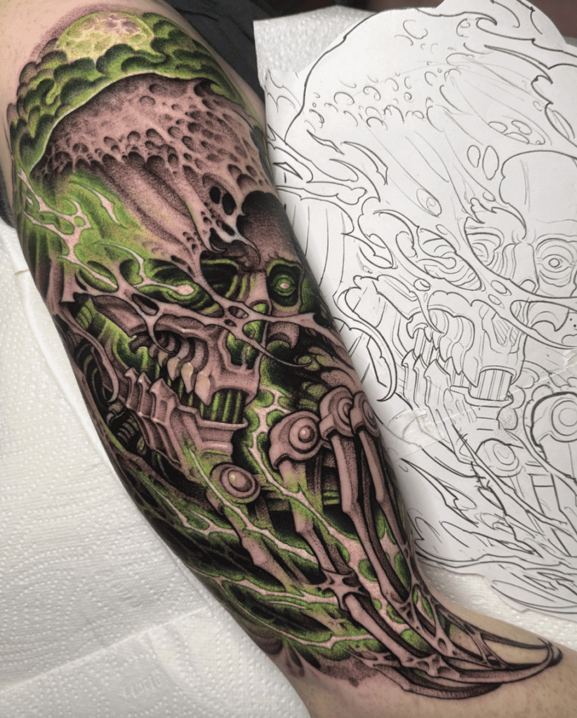 Necron Phantom Warhammer 40k Tattoo