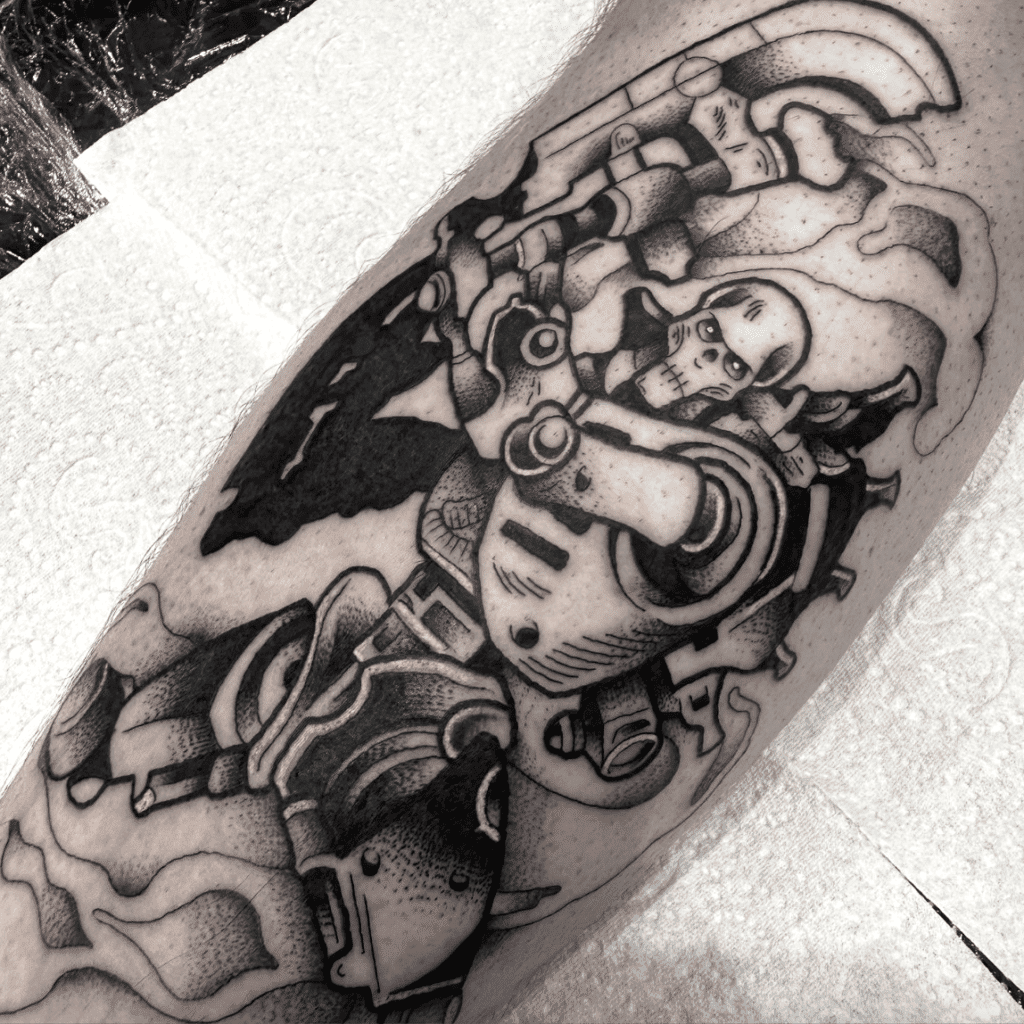 Necron Warhammer 40k Tattoo