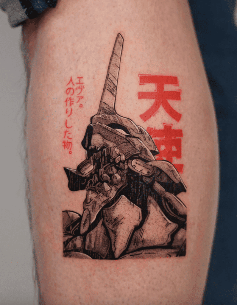 Neon Genesis Eva 01 Evangelion Anime Tattoo