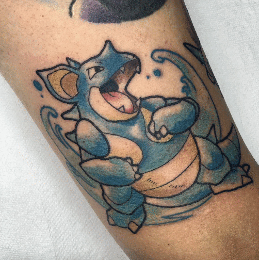 Nidoqueen Classic Johto Pokémon Tattoo