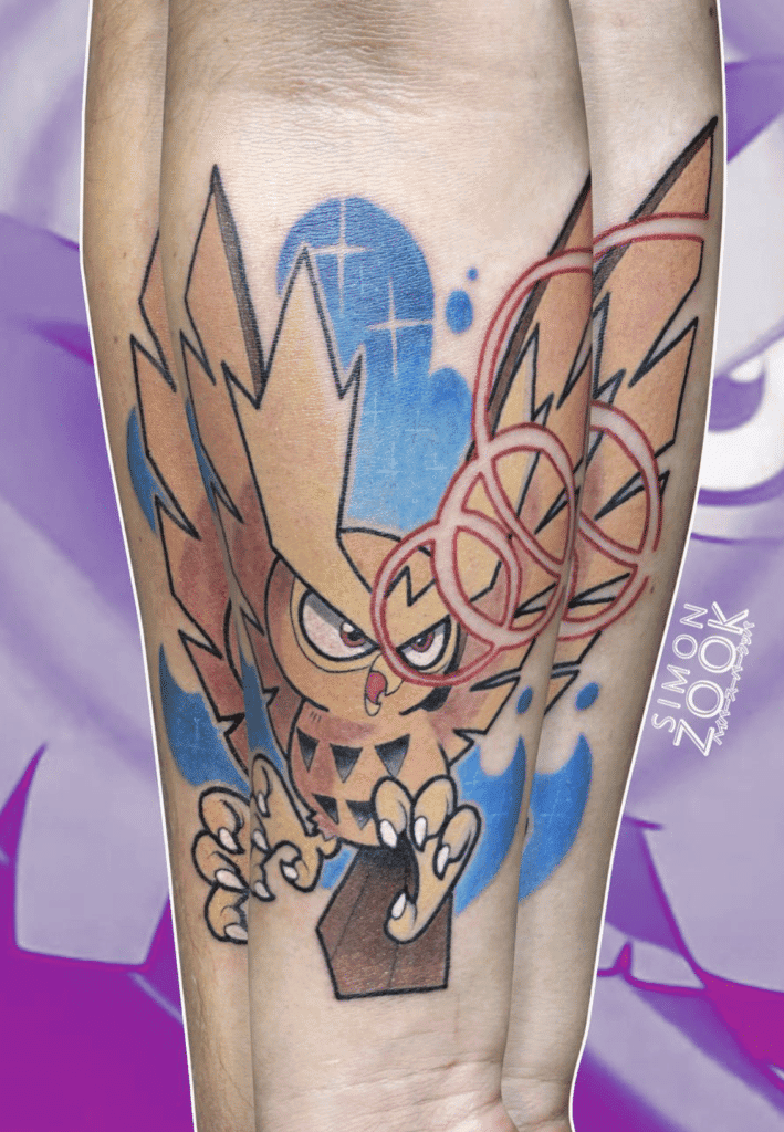 Noctowl Power Pokémon Tattoo
