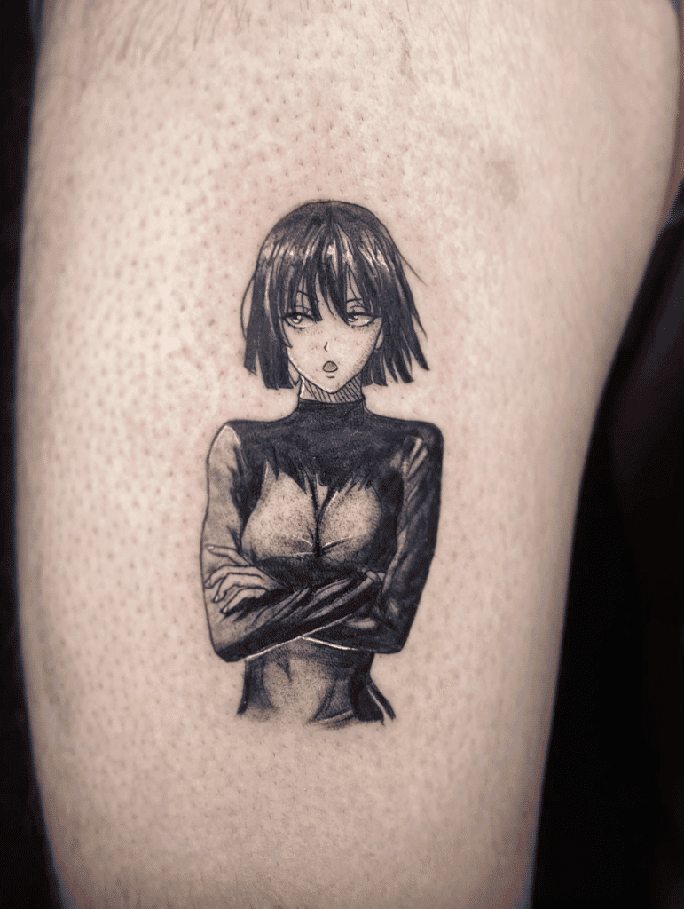 One Punch Fubuki Man Anime Tattoo