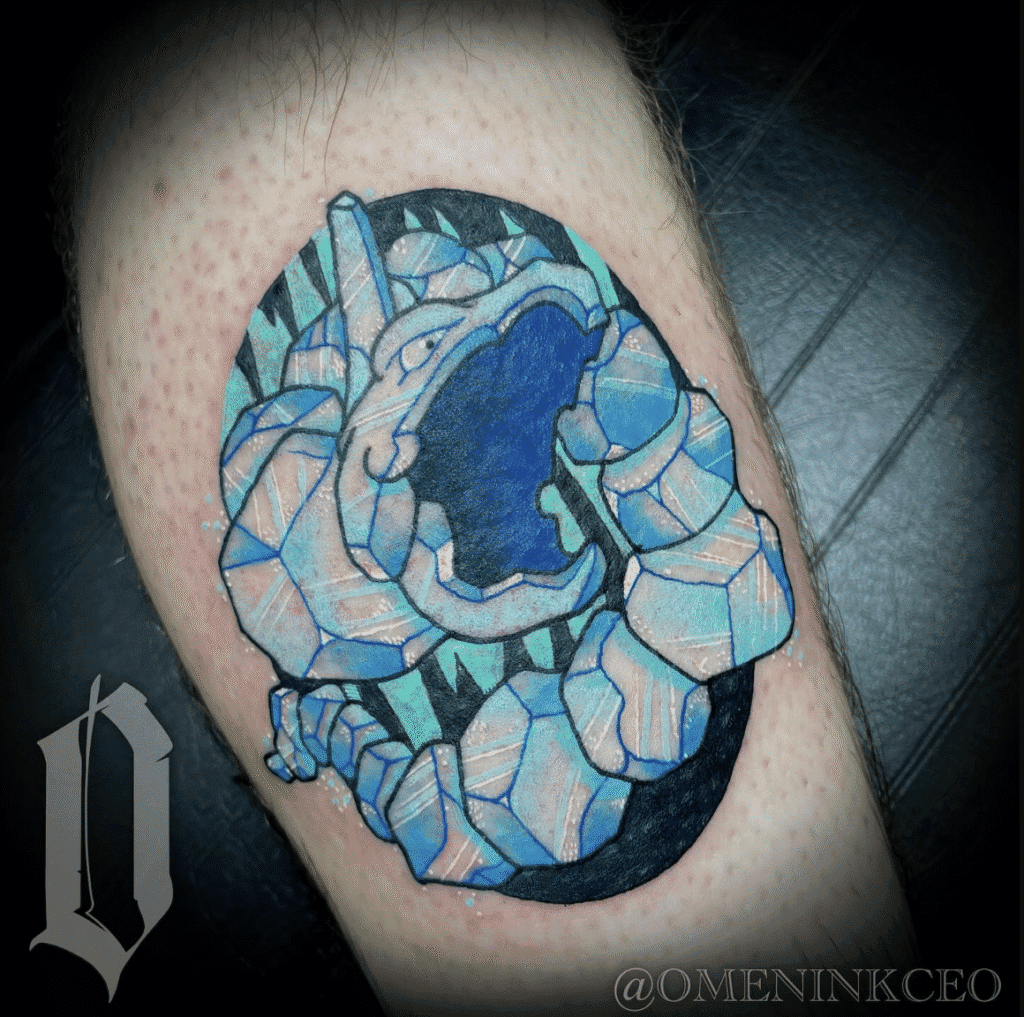 Onix Crystal Johto Pokémon Tattoo