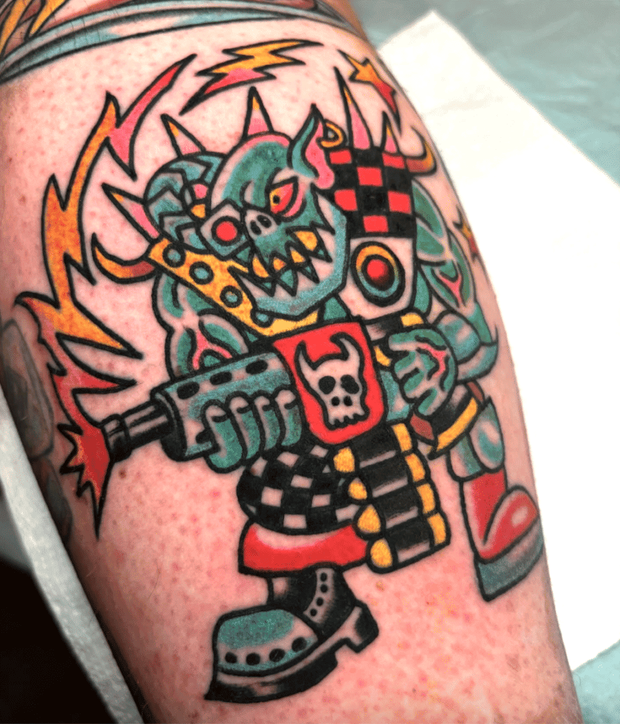 Orks Warhammer Traditional Tattoo Warhammer 40k Tattoo