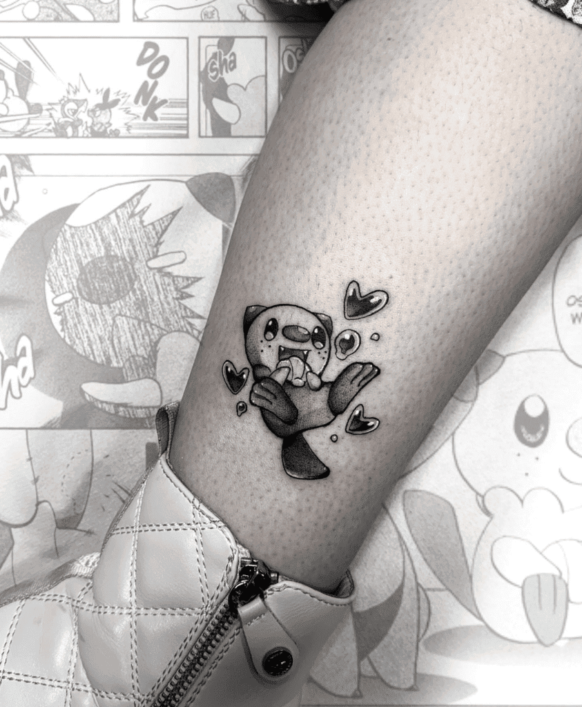 Oshawott Cute Unova Pokémon Tattoo