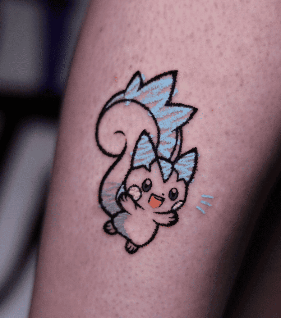 Pachirisu Sketch Sinnoh Pokémon Tattoo