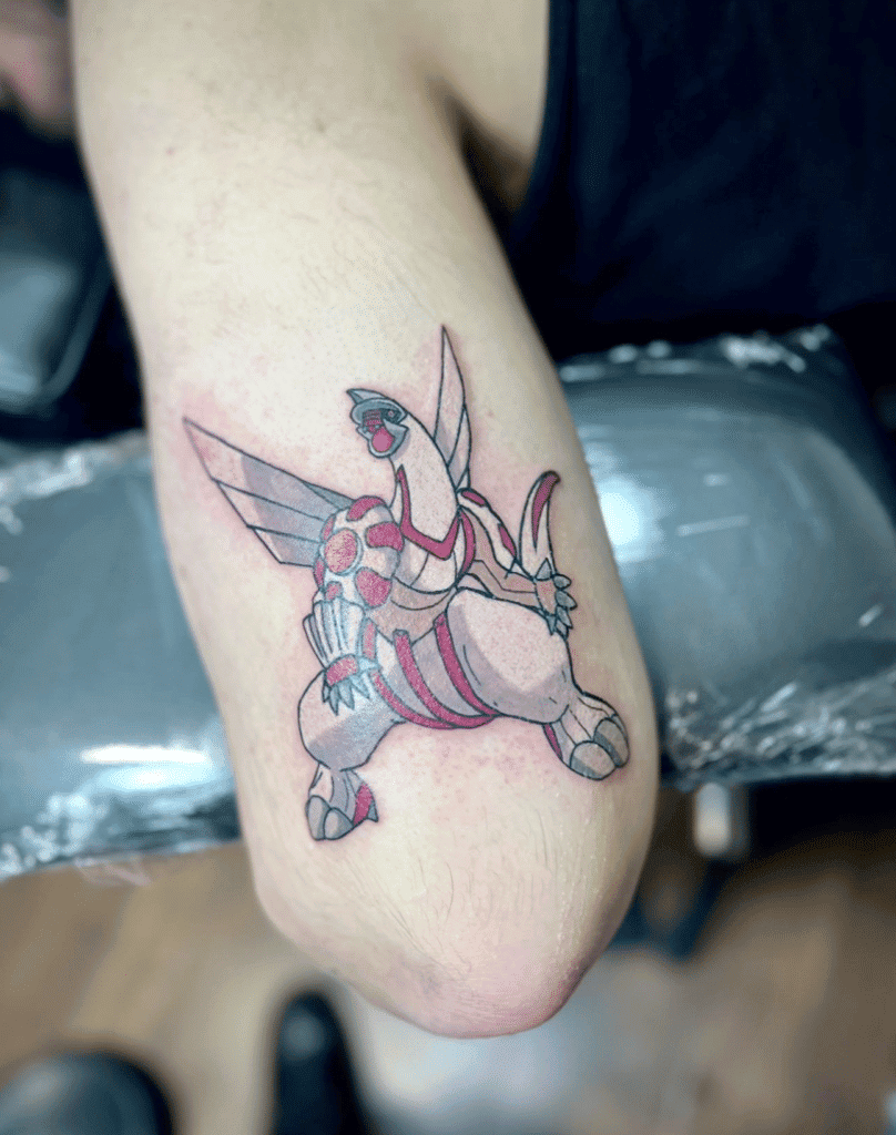 Palkia Colour Sinnoh Pokémon Tattoo