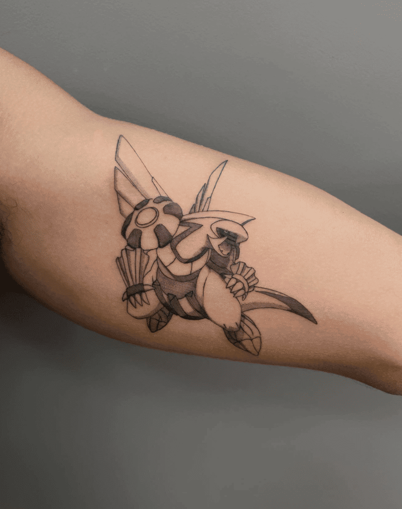 Palkia Fly Sinnoh Pokémon Tattoo