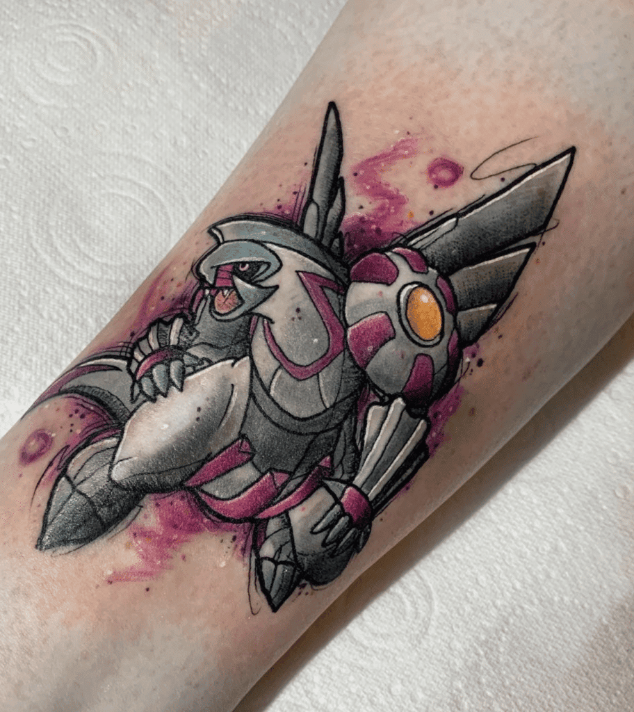Palkia Sinnoh Pokémon Tattoo