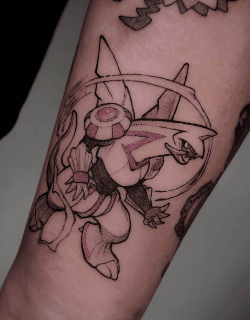 Palkia Style Sinnoh Pokémon Tattoo