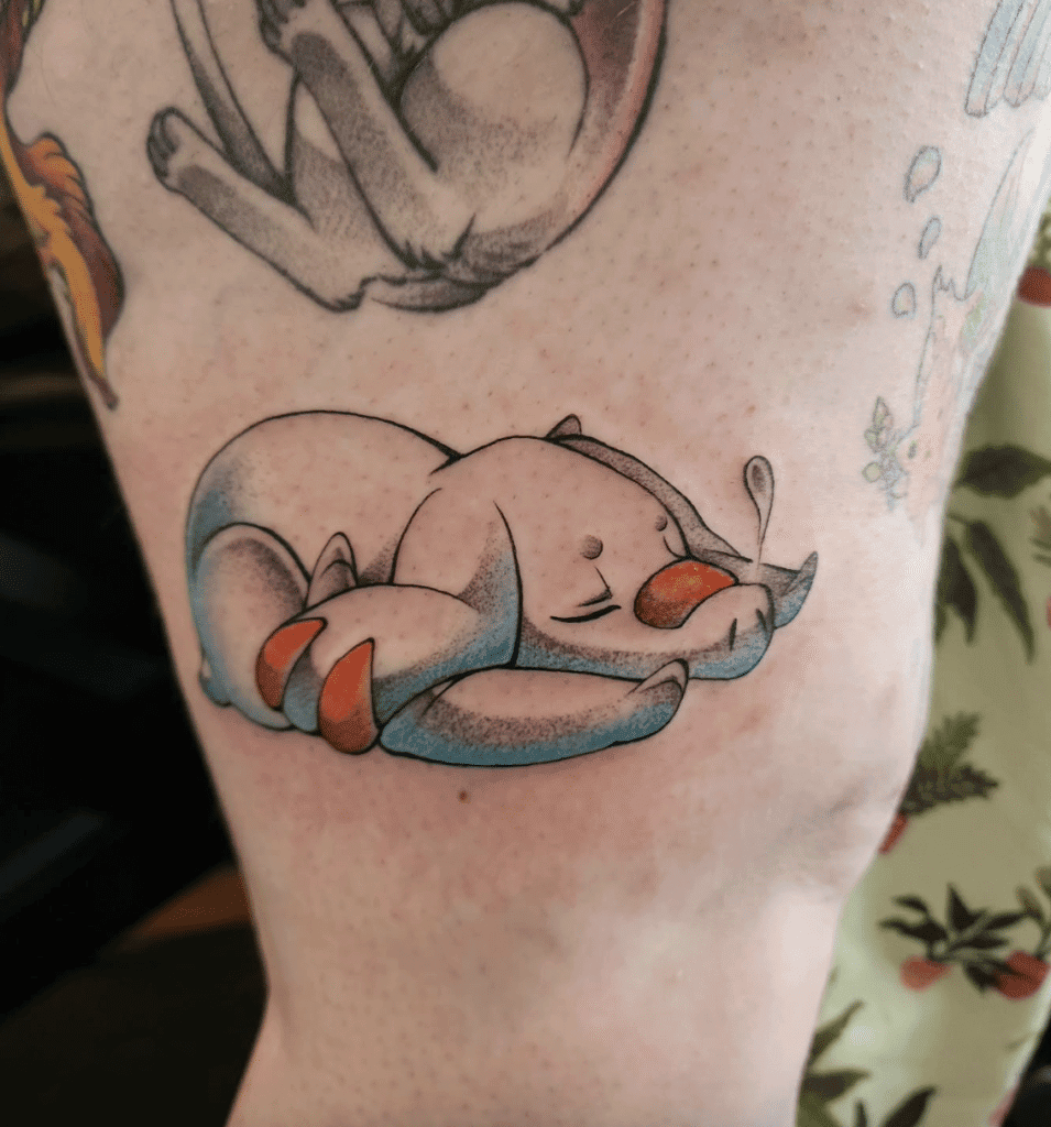 Phanpy Sleeping Johto Pokémon Tattoo
