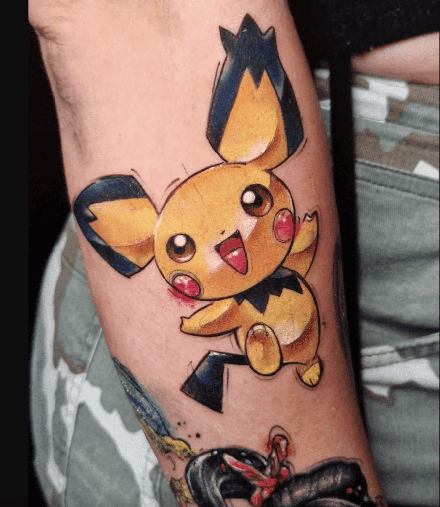 Pichu Johto Pokémon Tattoo