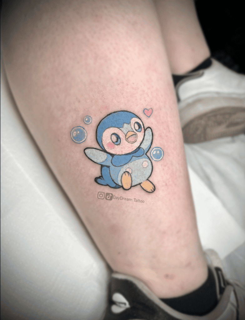 Piplup Sinnoh Pokémon Tattoo