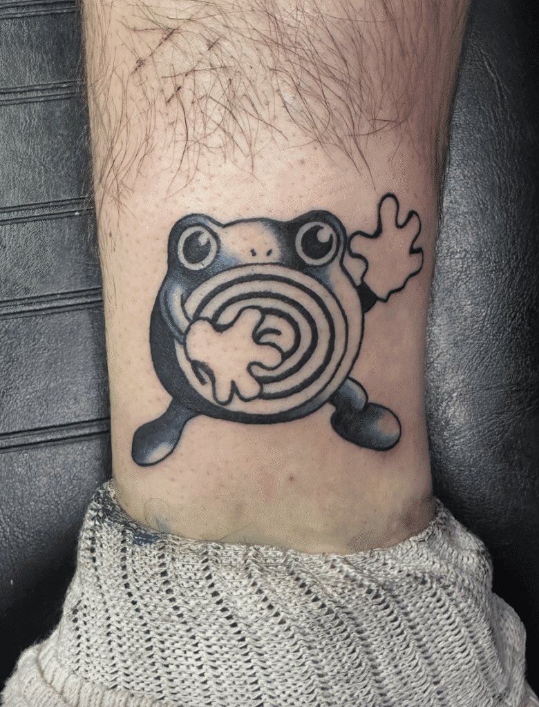Poilwhirl Classic Johto Pokémon Tattoo
