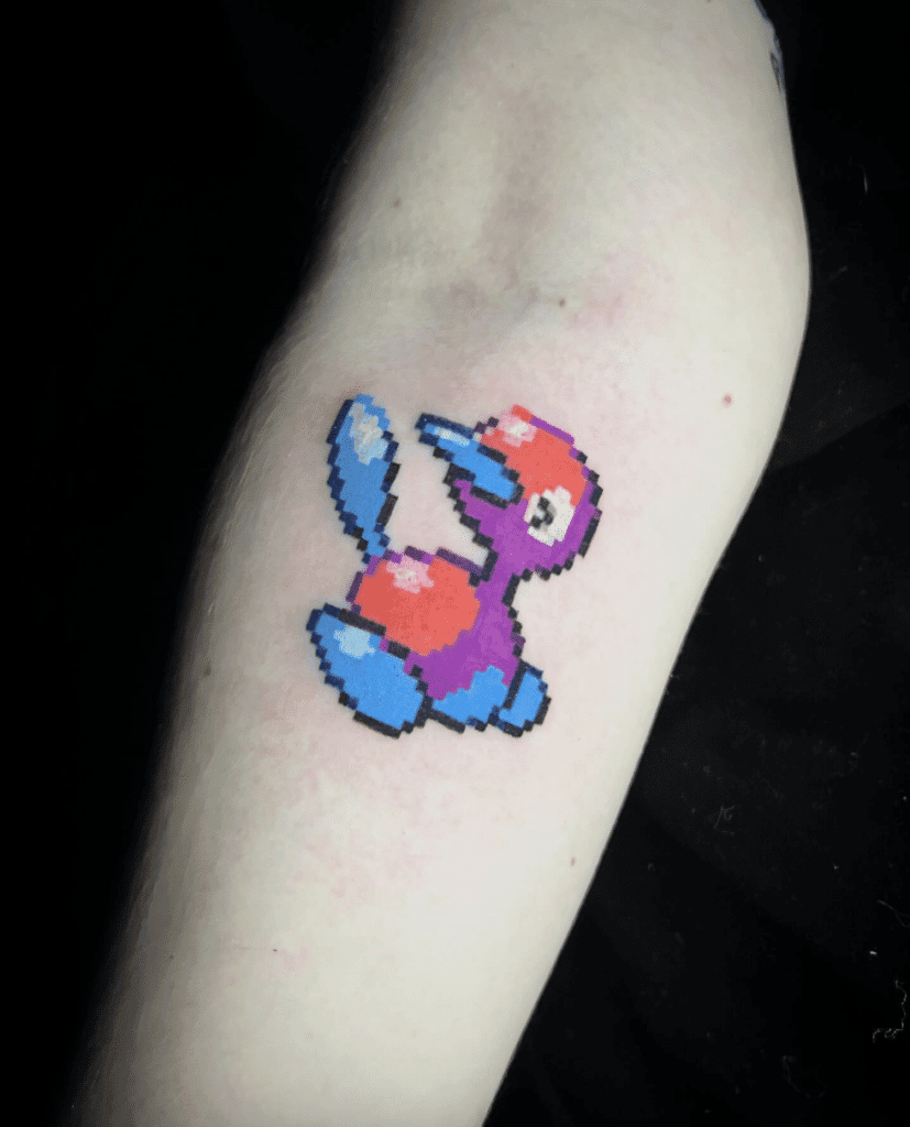 Porygon2 Pixel Johto Pokémon Tattoo