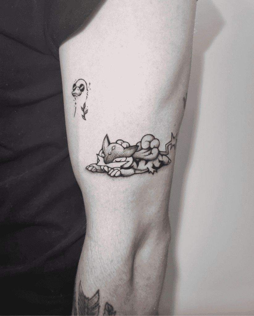 Raikou Sleep Johto Pokémon Tattoo