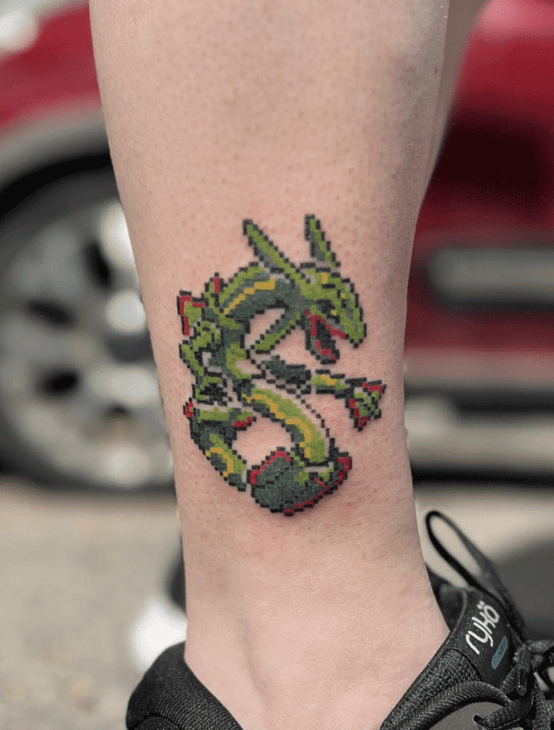 Rayquaza Sprite Hoenn Pokémon Tattoo