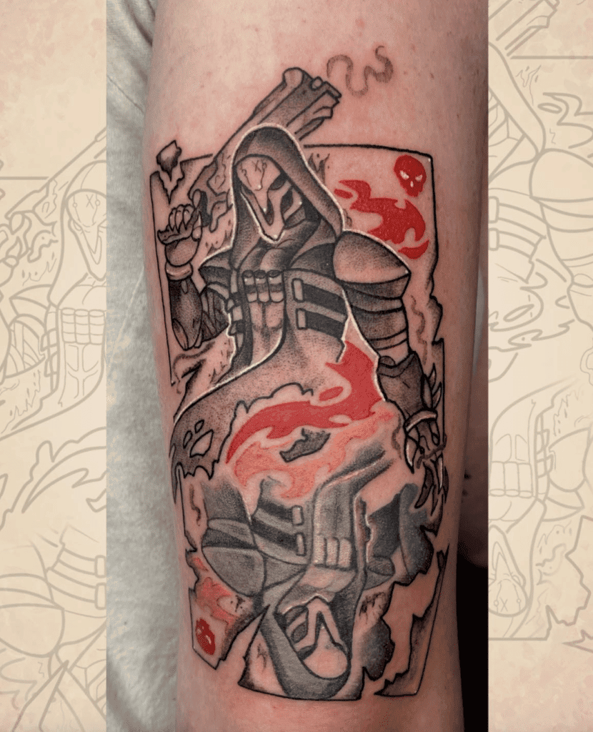 Reaper Card Overwatch Tattoo