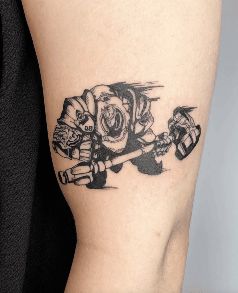 Reinhardt Charge Overwatch Tattoo
