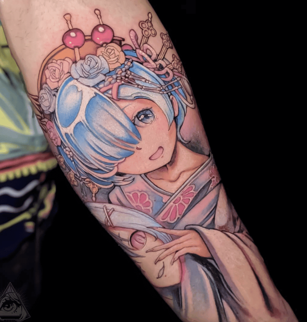 Rem Crown Re Zero Tattoo