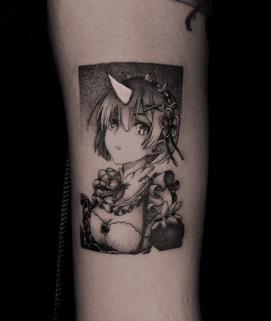 Rem Horn Re Zero Tattoo