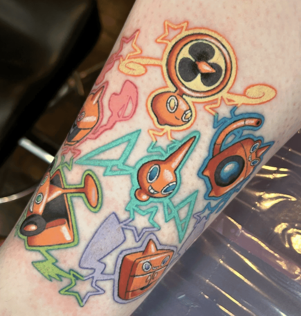 Rotom Forms Sinnoh Pokémon Tattoo