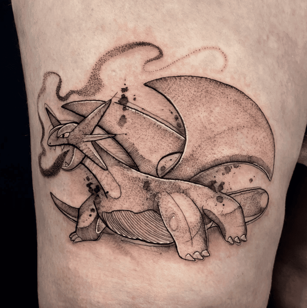 Salamence Hoenn Pokémon Tattoo