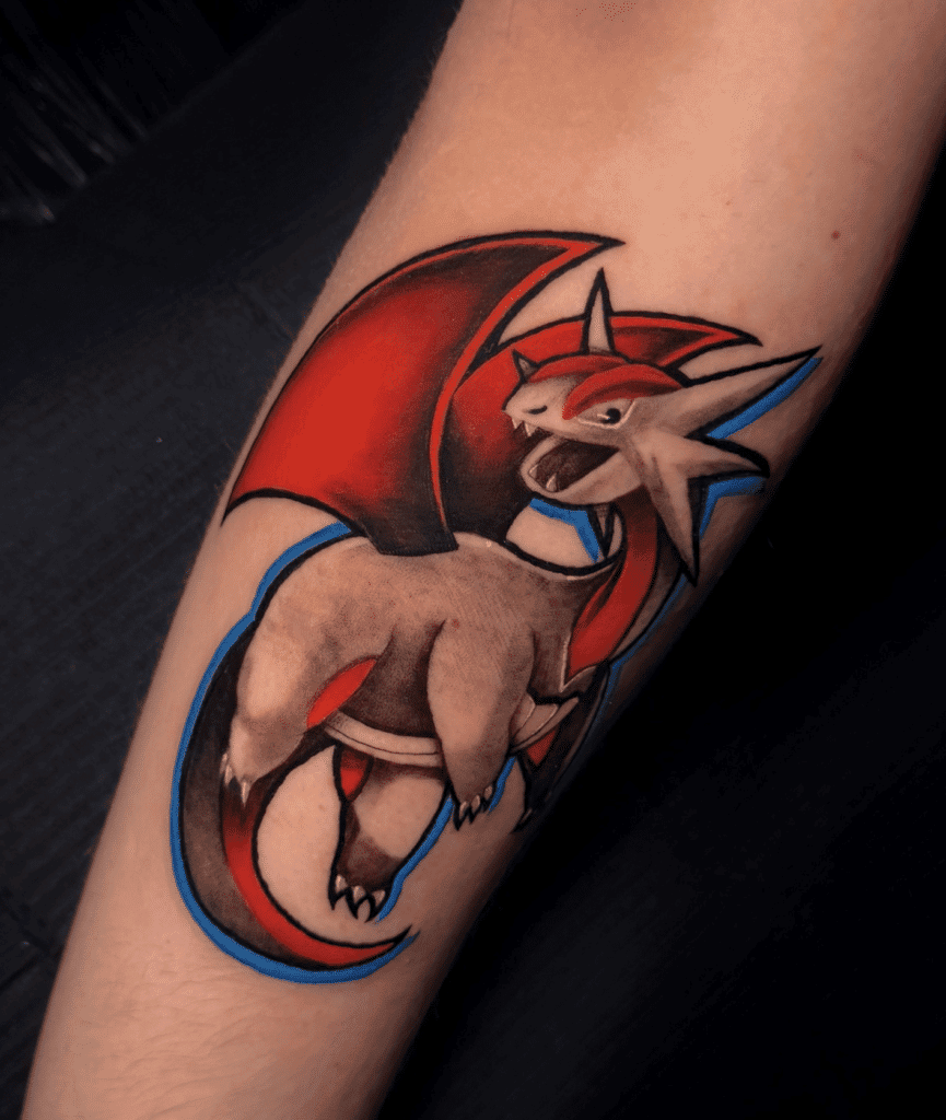 Salamence Style Hoenn Pokémon Tattoo