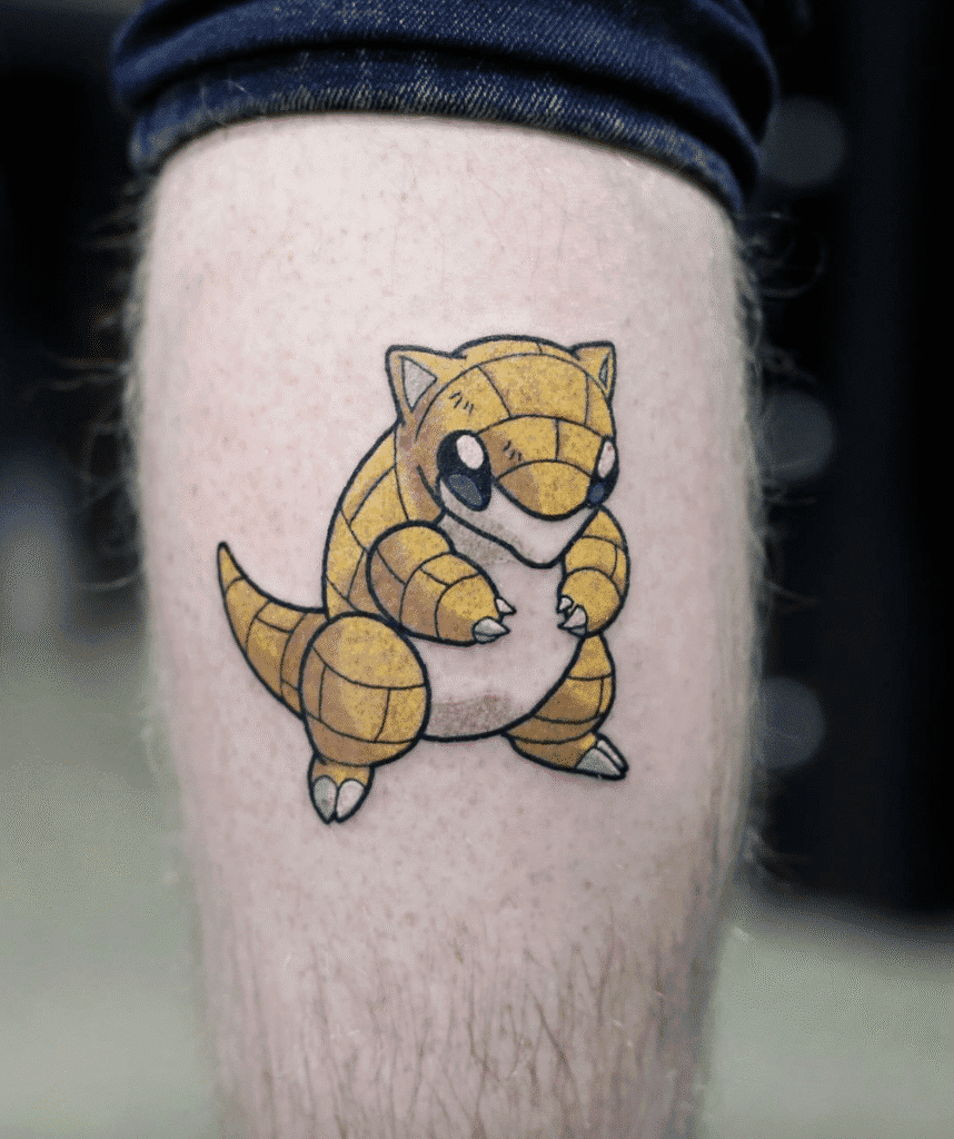 Sandshrew Johto Pokémon Tattoo